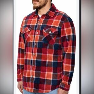 Freedom Foundry Plaid Flannel Shirt in Red and Blue